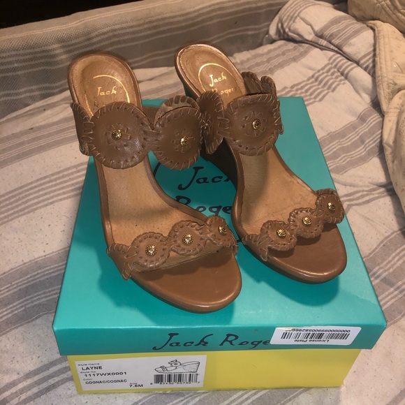 Jack Rogers Layne Wedge Sandals - Picture 1 of 4